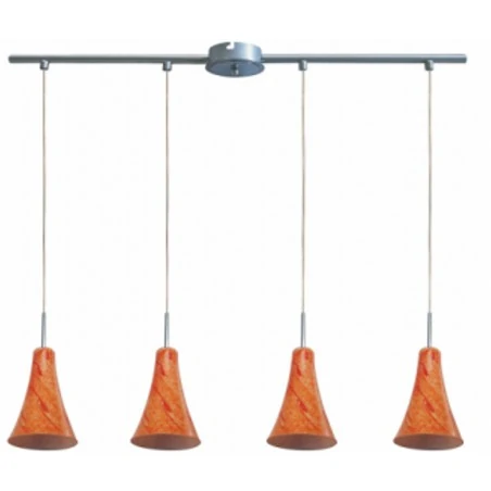 Lampy-sufitowe - czteropunktowa lampa wisząca 4x40w e14 rufi 34-14668 candellux 