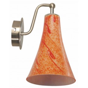Kinkiety-do-salonu - lampa ścienna jednopunktowa pomarańczowa 1x40w e14 rufi 21-14743 candellux 