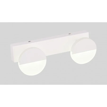 Kinkiety-do-salonu - biały kinkiet z wbudowanym energooszczędnym led-em 2x3w 4000k sing 22-72801 candellux 