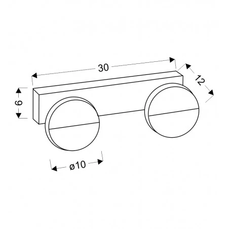 Kinkiety-do-salonu - biały kinkiet z wbudowanym energooszczędnym led-em 2x3w 4000k sing 22-72801 candellux 