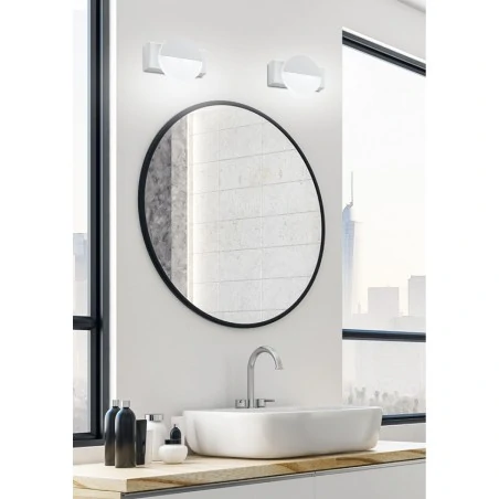 Kinkiety-lazienkowe - nowoczesny kinkiet w białym kolorze 3w led 4000k sing 