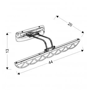 Kinkiety-lazienkowe - kinkiet łazienkowy chromowy 6w led 4000k 21-72856 move candellux 