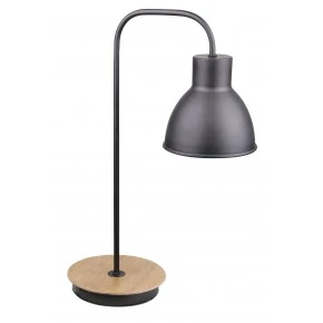 Lampki-biurkowe - elegancka lampka z drewnianą podstawą vario candellux 41-73488 