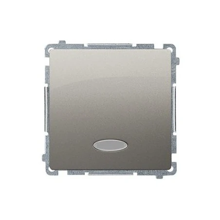 Wylaczniki-jednobiegunowe - satynowy włącznik pojedynczy z podświetleniem led bmw1l.01/29 simon basic kontakt-simon 