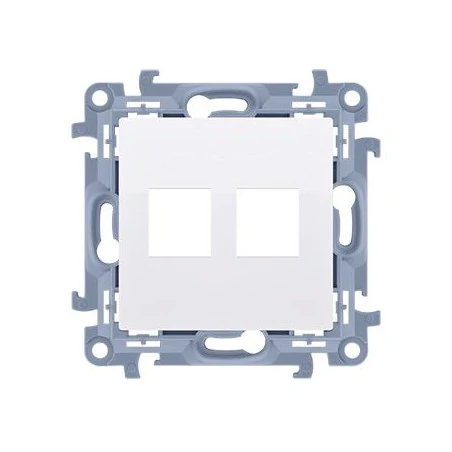 Pokrywy-do-gniazd - biała pokrywa gniazd teleinformatycznych na keystone podwójna ckp2.01/11 simon 10 kontakt-simon 