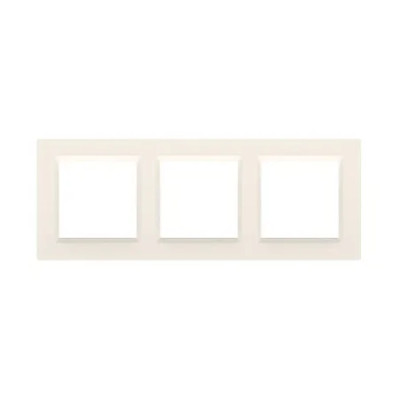 Ramki-potrojne - kremowa ramka potrójna simon 10 cr3/41 kontakt-simon 
