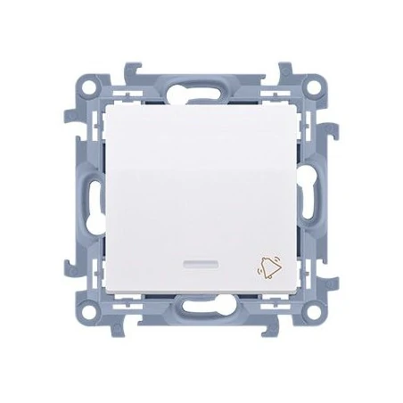 Wlaczniki-i-przyciski-dzwonkowe - biały przycisk dzwonek z podświetleniem led simon 10 cd1l.01/11 kontakt-simon 