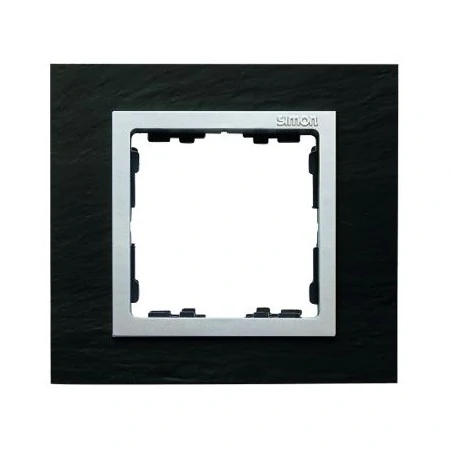 Ramki-pojedyncze - ramka pojedyncza łupek / aluminium  simon 82 nature 82917-63 kontakt-simon 