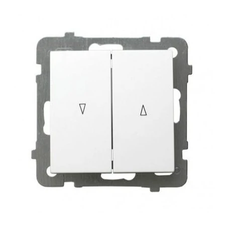 Wylaczniki-zaluzjowe - włącznik żaluzjowy biały łp-7g/m/00 ospel 