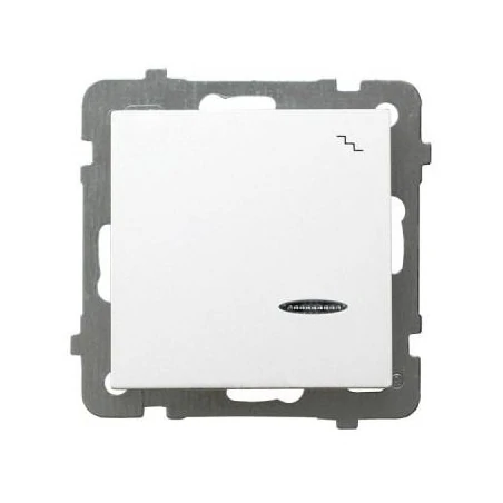 Wylaczniki-schodowe - biały włącznik schodowy z podświetleniem łp-3gs/m/00 as ospel 