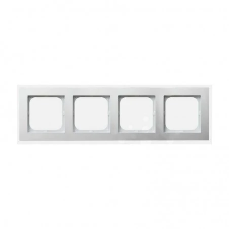 Ramki-instalacyjne - ramka poczwórna biała r-4g/00 as ospel 