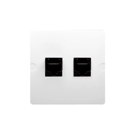 Gniazda-komputerowe - białe gniazdo komputerowe rj45 kat.5e + telefoniczne rj11 (moduł) bmf5t.02/11 simon basic kontakt-simon 