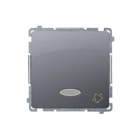 Wlaczniki-i-przyciski-dzwonkowe - przycisk dzwonek z podświetleniem led kolor niebieski (moduł) szybkozłączka inox bmd1l.01/21 simon basic kontakt-simon 