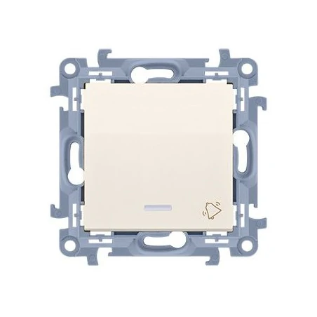 Wlaczniki-i-przyciski-dzwonkowe - kremowy przycisk dzwonek z podświetleniem led cd1l.01/41 simon 10 kontakt-simon 