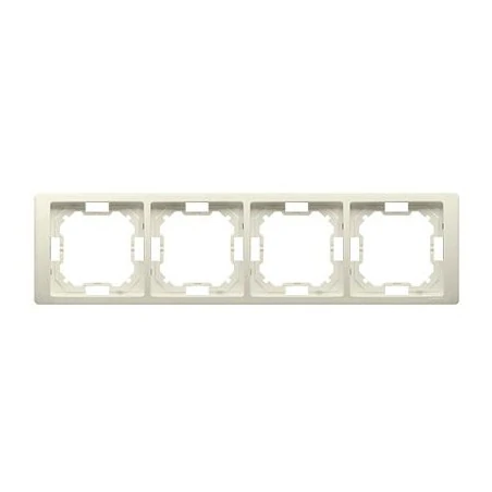 Ramki-instalacyjne - ramka poczwórna beżowa bmrc4/12 simon basic neos kontakt-simon 