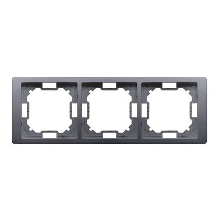 Ramki-instalacyjne - ramka potrójna srebrny mat bmrc3/43 simon basic neos kontakt-simon 