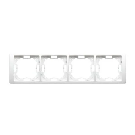 Ramki-instalacyjne - ramka biała poczwórna bmrc4/11 simon basic neos kontakt-simon 