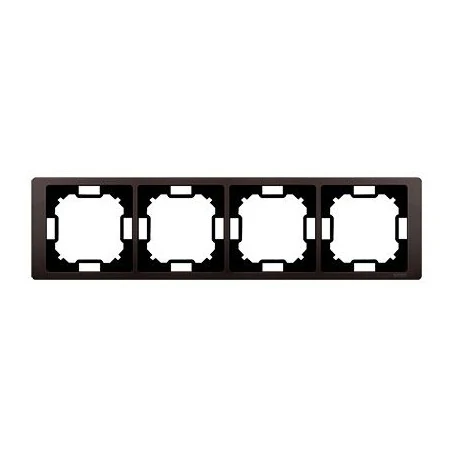 Ramki-poczworne - ramka poczwórna czekoladowy mat bmrc4/47 simon basic neos kontakt-simon 