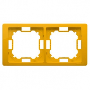 Ramki-instalacyjne - ramka podwójna słoneczna żółta bmrc2/034 simon basic neos kontakt-simon 
