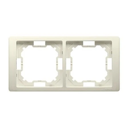 Ramki-instalacyjne - ramka podwójna beżowa bmrc2/12 simon basic neos kontakt-simon 