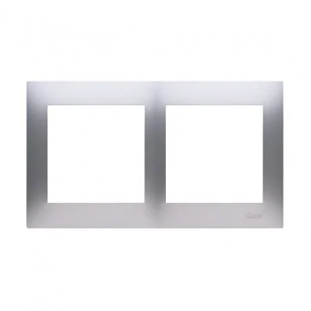Ramki-instalacyjne - ramka podwójna srebrny mat dr2/43 simon 54 premium kontakt-simon 