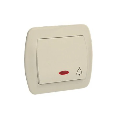 Wlaczniki-i-przyciski-dzwonkowe - beżowy przycisk "dzwonek" z podświetleniem ad1l/12 simon akord kontakt-simon 