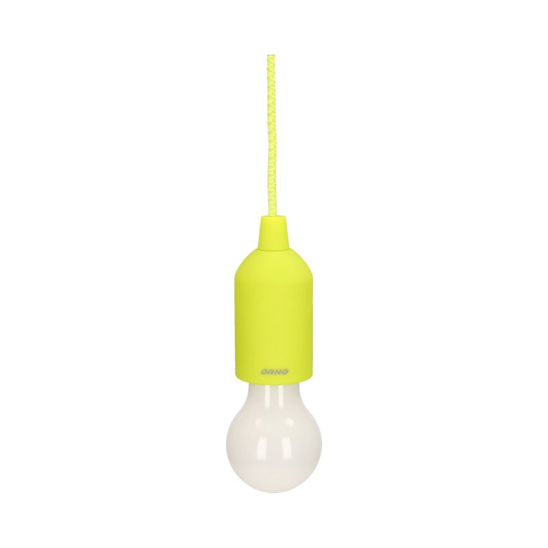 Lampy-sufitowe - limonkowa lampka na camping na baterie or-la-1407/l orno firmy ORNO 