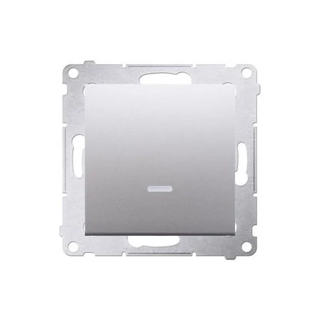 Wylaczniki-jednobiegunowe - włącznik jednobiegunowy z podświetleniem led srebrny mat dw1l.01/43 simon 54 kontakt-simon 