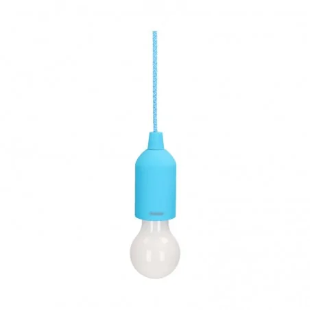 Lampy-sufitowe - niebieska lampka na camping na baterie or-la-1407/t orno 