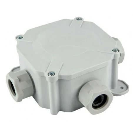 Puszki-natynkowe - puszka natynkowa ip 67 z dławikami szara a.0036 pawbol 