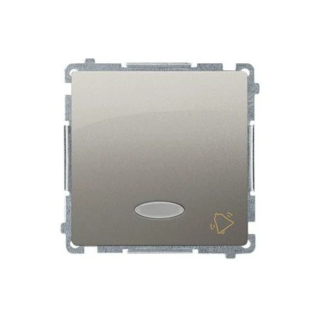 Wlaczniki-i-przyciski-dzwonkowe - satynowy przycisk "dzwonek" z podświetleniem led bmd1l.01/29 simon basic kontakt simon 