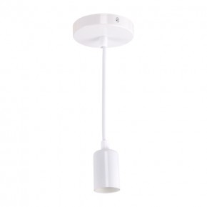 Lampy-sufitowe - wisząca oprawka na żarówkę biała zwis uno e27 clg white 03810 ideus