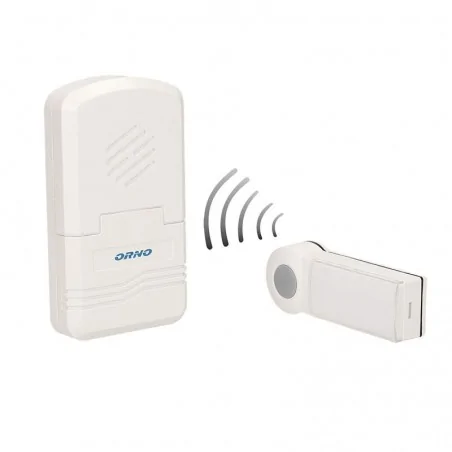 Dzwonki-do-drzwi-bezprzewodowe - dzwonek bezprzewodowy bateryjny z learning system disco dc or-db-kh-122 orno 