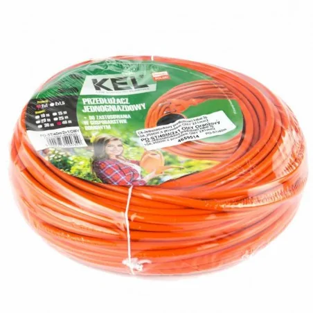 Przedluzacze-elektryczne - przedłużacz do ogrodu jednogniazdowy pomarańczowy 40m 10a 2500w po-st/40m plastrol 