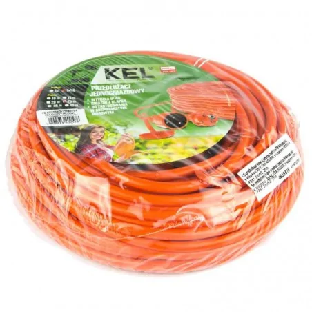 Przedluzacze-elektryczne - przedłużacz ogrodowy 25-metrowy w kolorze pomarańczowym z uziemieniem 3x1,5mm2 16a 4000w po-st/25m plastrol 