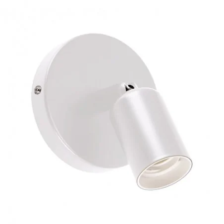 Kinkiety-do-salonu - oprawka ścienna na żarówkę biała uno e27 1c white 03812 ideus 