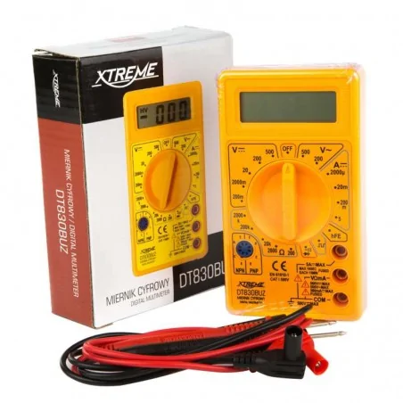 Mierniki - miernik cyfrowy uniwersalny 50-001dt830buz xtreme 