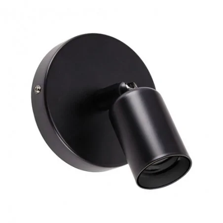 Kinkiety-do-salonu - oprawa ścienna na żarówkę e27 czarna uno 1c black 03813 ideus 