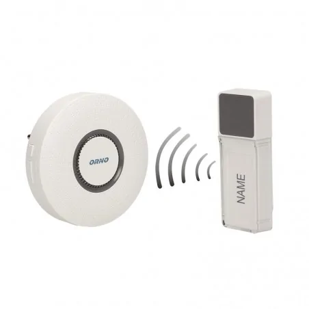 Dzwonki-do-drzwi-bezprzewodowe - dzwonek bezprzewodowy 230v z learning system torino ac or-db-fx-130 orno 