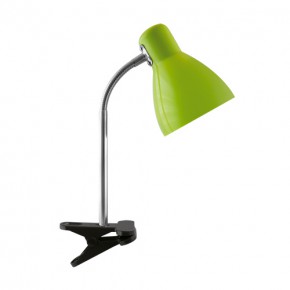 Lampki-biurkowe - lampka biurkowa z klipsem zielona e27 kati 02864 ideus