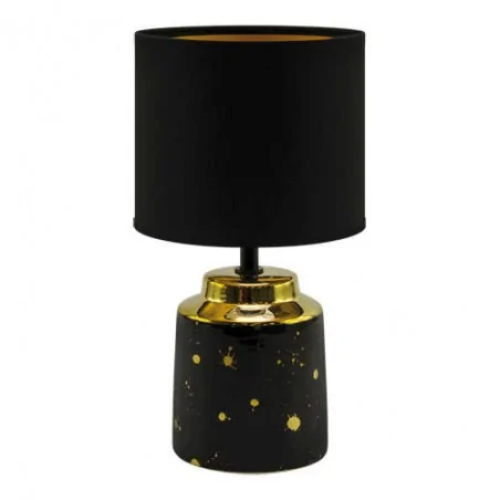 Lampki-nocne - czarna lampka stołowa na żarówkę e14 helena 03788 ideus 