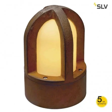 Lampy-ogrodowe-stojace - lampa tarasowa rdzawa 40w e14 24cm rusty cone 229430 slv 