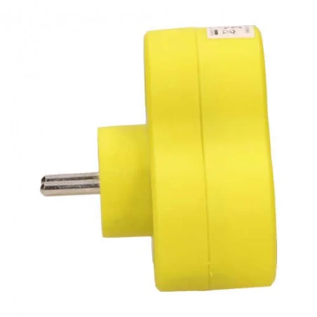 Rozgalezniki - limonkowy rozgalęźnik na trzy gniazda z uziemieniem okrągłe 3x2p+z or-ae-13134/l orno 