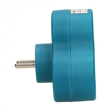 Rozgalezniki - turkusowy potrójny rozgałęźnik z uziemieniem 3x2p+z or-ae-13134/t orno 