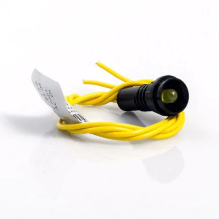 Lampki-kontrolne - d.3305 lampka kontrolna 5/250v żółta pawbol 