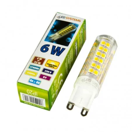 Gwint-trzonek-g9 - ciepła żarówka led z gwintem g9 d85-ls-g9-6w-ww  led systems 