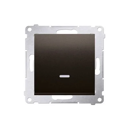 Wylaczniki-jednobiegunowe - włącznik jednobiegunowy z podświetleniem led 10ax brązowy mat dw1l.01/46 simon 54 kontakt-simon 