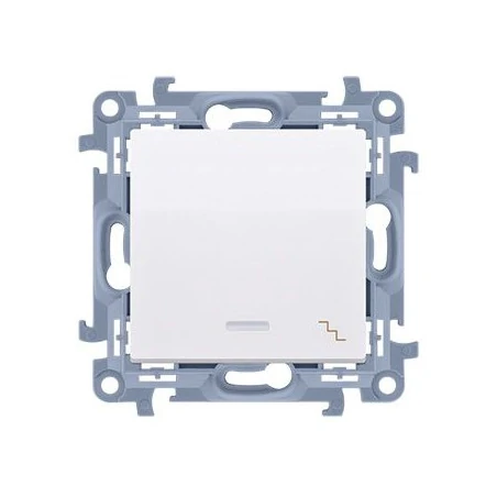 Wylaczniki-schodowe - biały włącznik schodowy z podświetleniem led cw6l.01/11 simon 10 kontakt-simon 