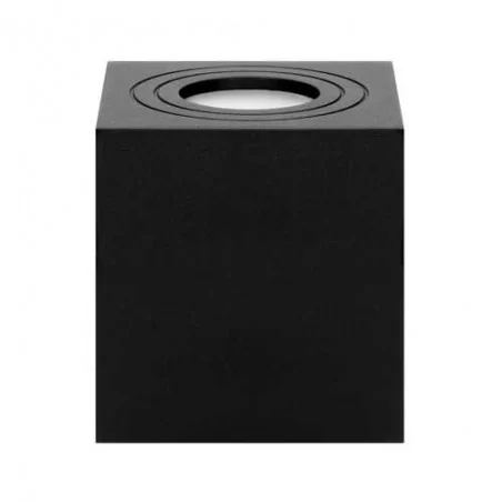 Oprawy-sufitowe - kwadratowa oprawa sufitowa natynkowa czarna ip54 gu10 50w megy dls or-od-6143bgu10 orno 