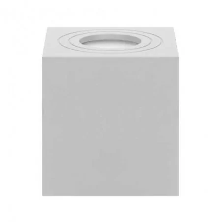 Oprawy-sufitowe - biała oprawa sufitowa kwadratowa na żarówkę gu10 50w ip54 megy dls or-od-6143wgu10 orno 